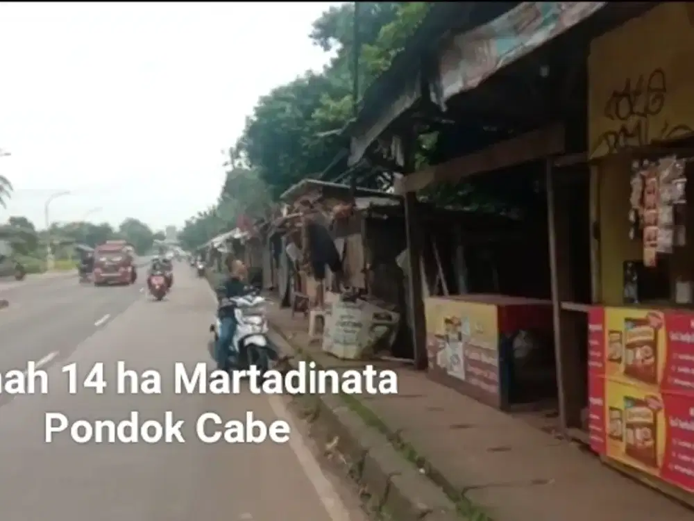 Jual Tanah 14 ha di jl RE Martadinata perum nerada Pondok cabe