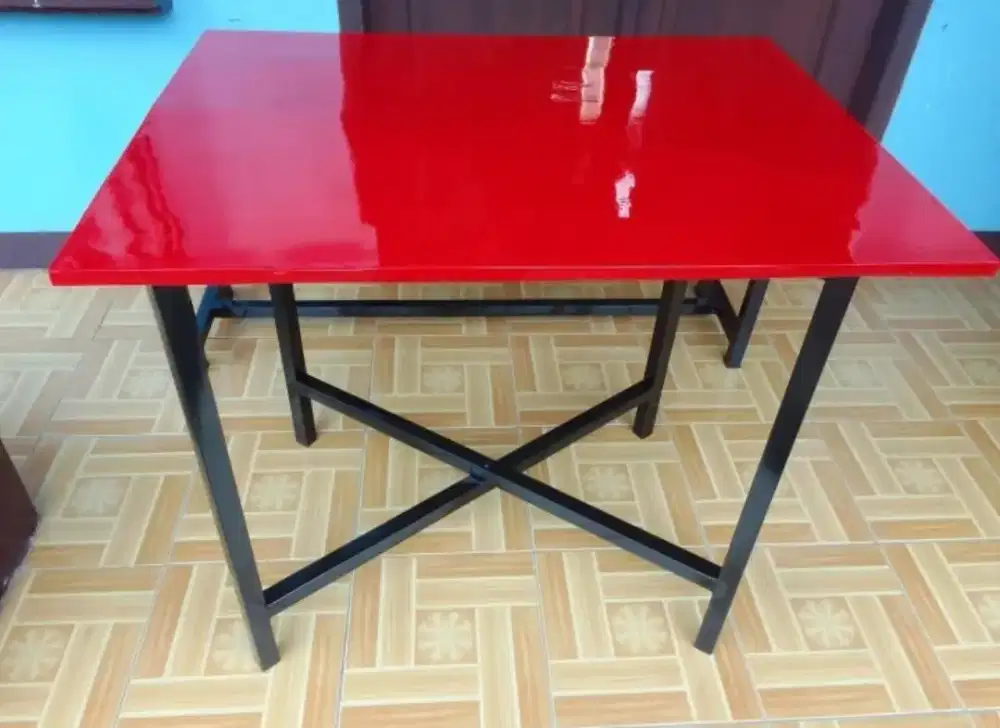 Meja lipat meja bongkar pasang meja angkringan