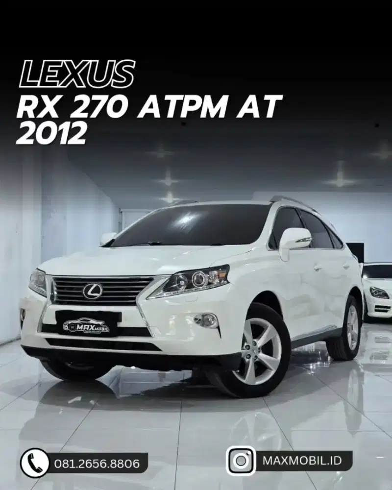 [ODO 50RB‼️] Lexus RX270 ATPM AT 2012 pemakaian 2013 RX 270