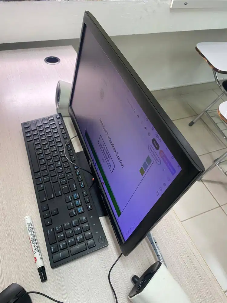 Monitor + Keyboard + Mouse Set (PC Desktop) 1 set siap pakai untuk ker