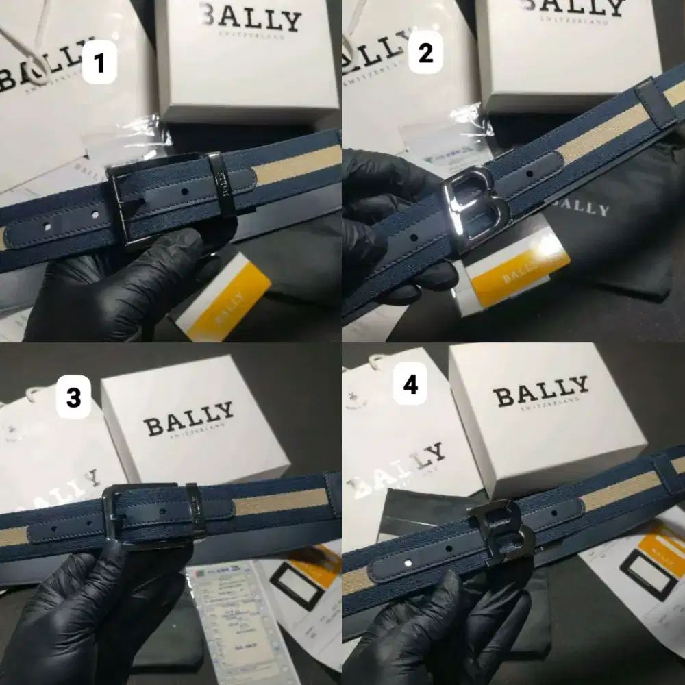 Belt Bally navy blue Banyak model