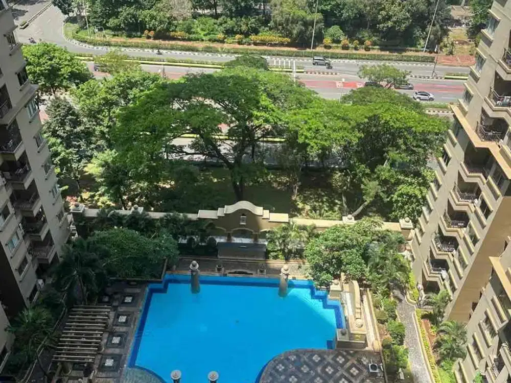 Disewakan Apartemen Mediterania Boulevard Residences Kemayoran Luas 45m2 2 Kamar Tidur 1 Kamar Mandi Semi Furnish