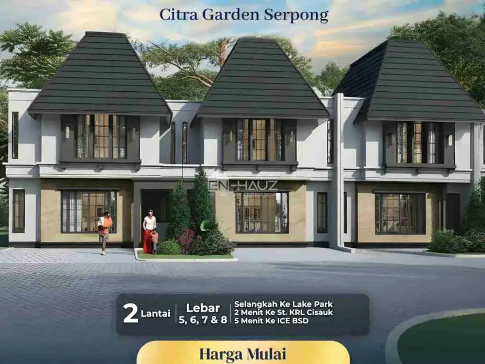 Hortis Citra Garden Serpong Rumah 1M Dekat BSD