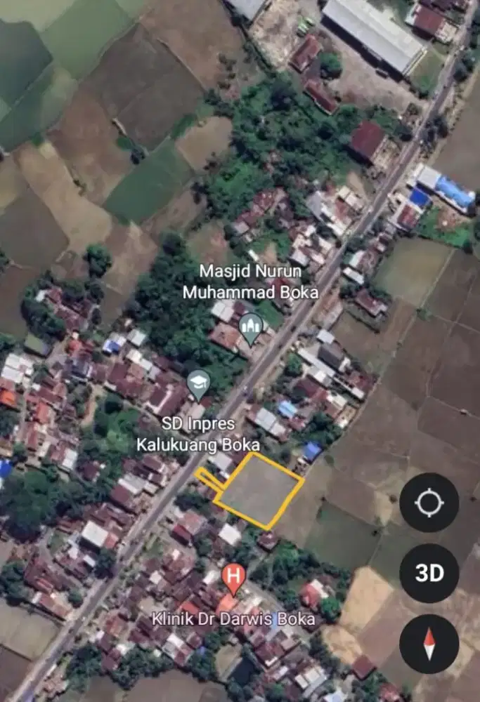 Dijual Tanah menggigit poros panciro boka