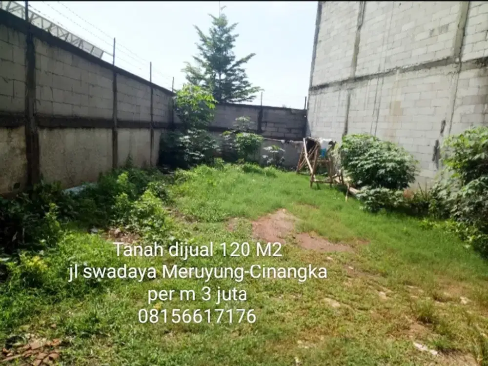Jual Tanah 120 M2 di jl Swadaya Meruyung Limo Depok