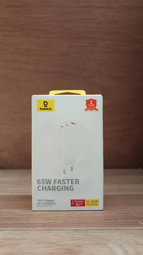 Kepala Charger Adaptor Baseus 65W Fast Charging