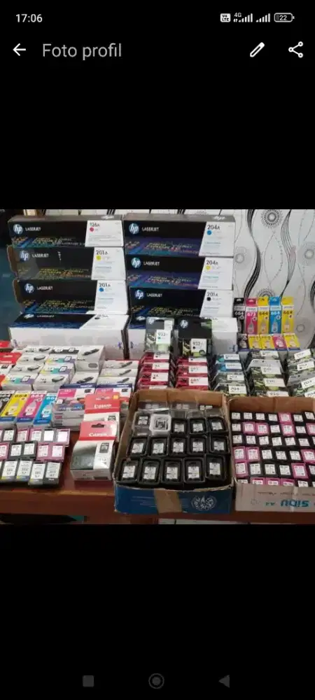 Terima jual beli tinta dan toner baru atau bekas