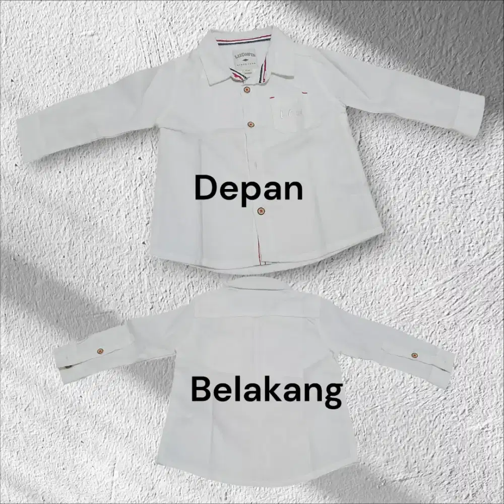 3 Pcs Kemeja Bayi laki laki