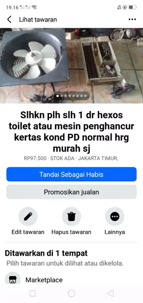 Slhkn plh slh 1 dr hexos serba guna atau sblh nya kond normal murah sj