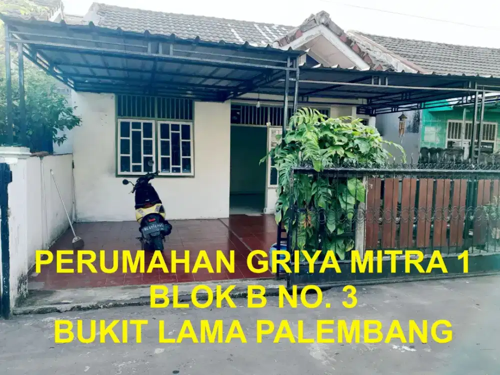 Disewakan rumah per tahun di Griya Mitra 1 Bukit Lama Palembang