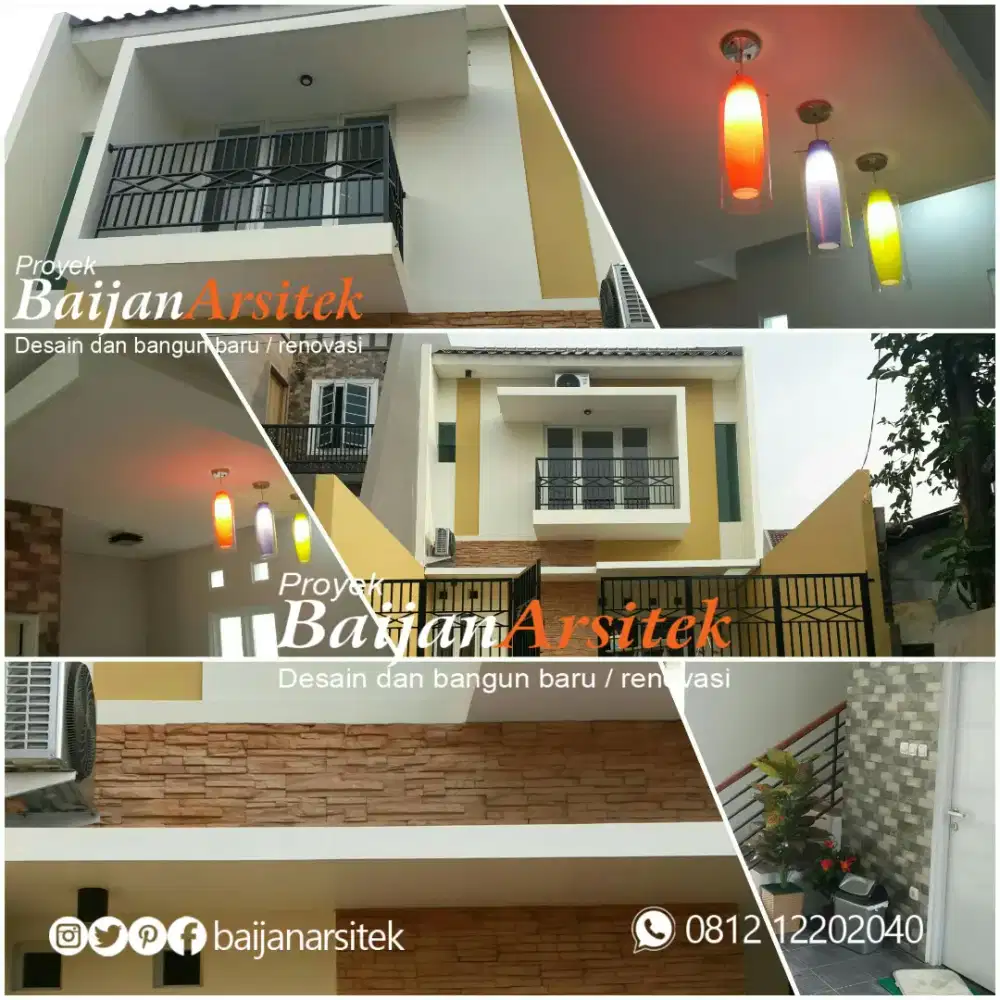 JASA ARSITEK & RENOVASI, KONTRAKTOR BANGUNAN Serta Desain Gambar Rumah