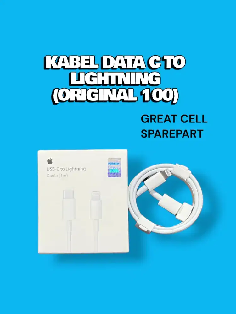 Kabel data C TO LIGHTNING original 100