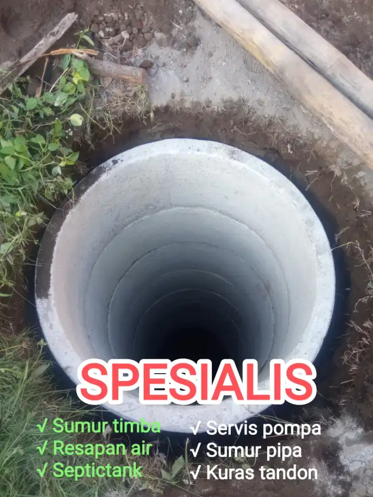 RESAPAN SEPTICTANK SUMUR BOR SERVIS POMPA SEDOT WC