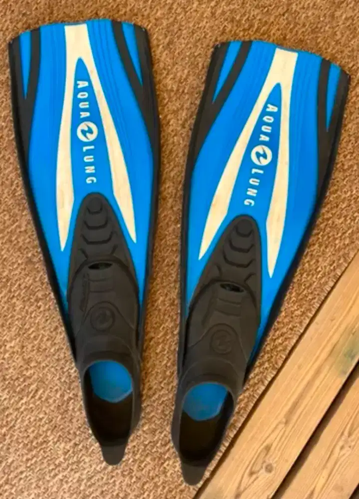 Strap Snorkel Fin Blue Large/