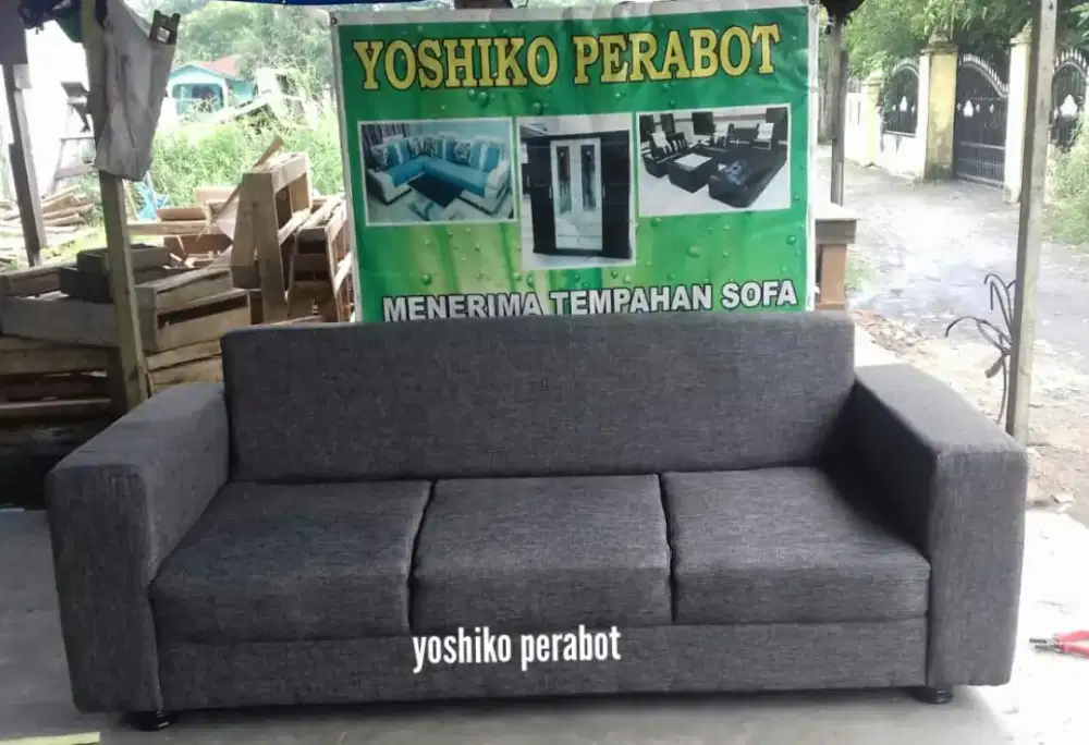 Yoshiko perabot - sofa 3 person minimalis