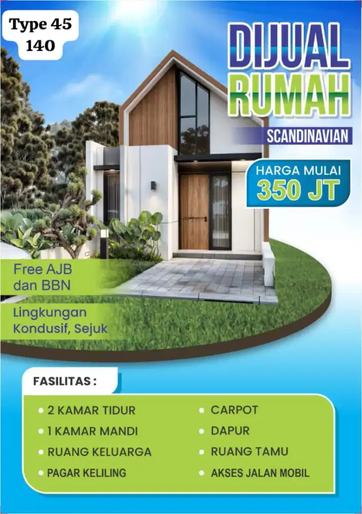 Dijual Rumah Scandinavian