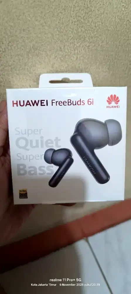 HUAWEI FREEBUDS 6i (HITAM , NEGO) BARU MASIH TERSEGEL PLASTIKNYA