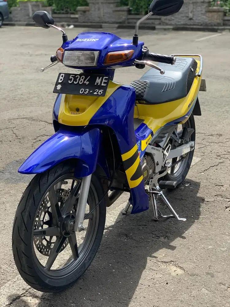 Satria Lumba Biru Kuning 2003 2tak (bukan hiu)