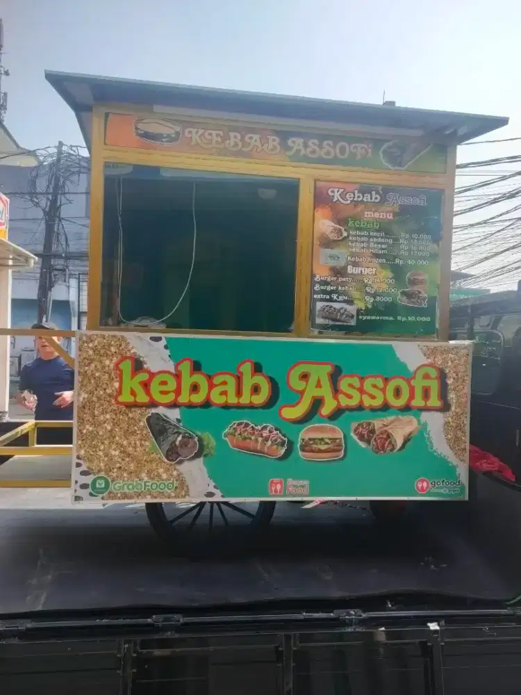 Gerobak jualan kebab