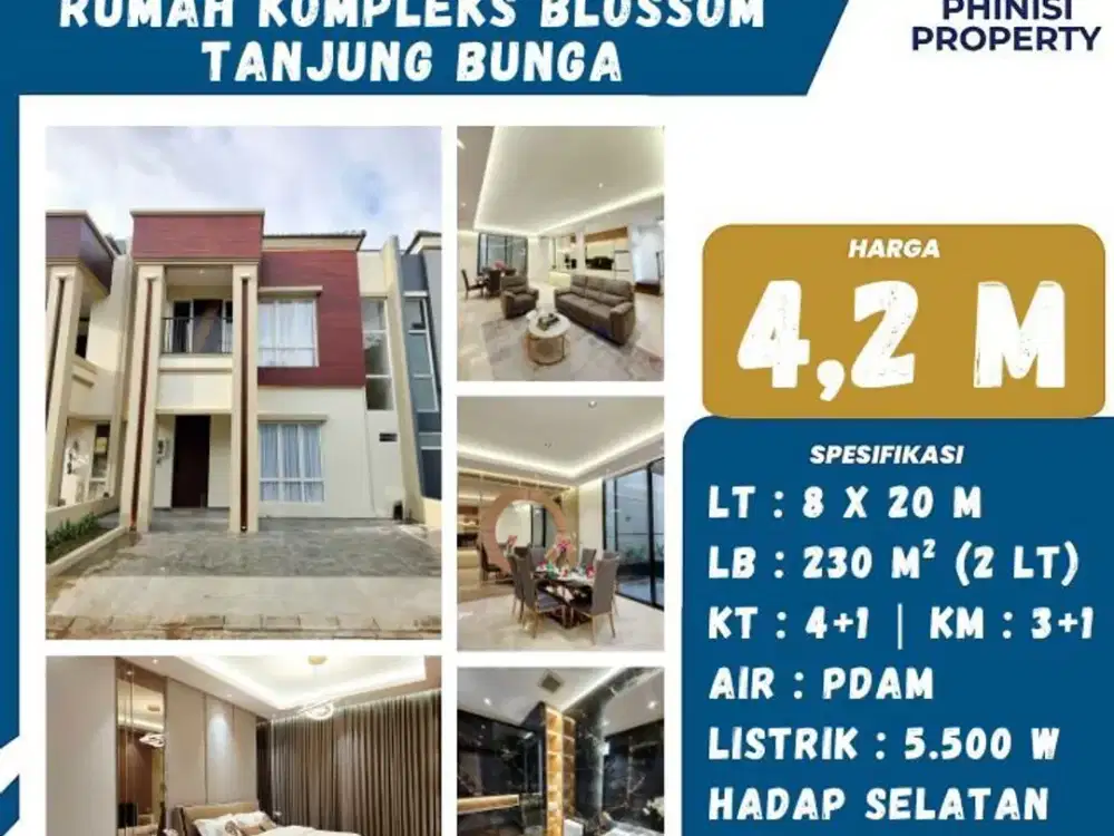 DIJUAL RUMAH MURAH FULL FURNISH DI TANJUNG BUNGA