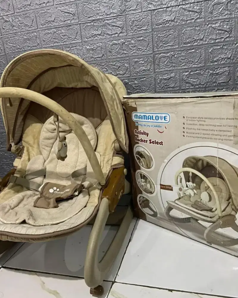 Bouncer mamalove & stroller baby flow