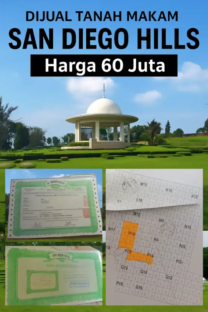 Dijual Cepat 2 Area Makam MUSLIM SAN DIEGO HILLS