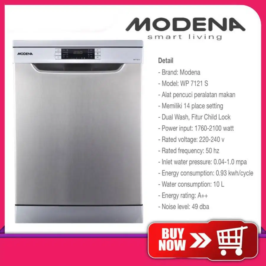 MODENA Dishwasher WP 7121 S ALAT CUCI PIRING MURAH MULUS