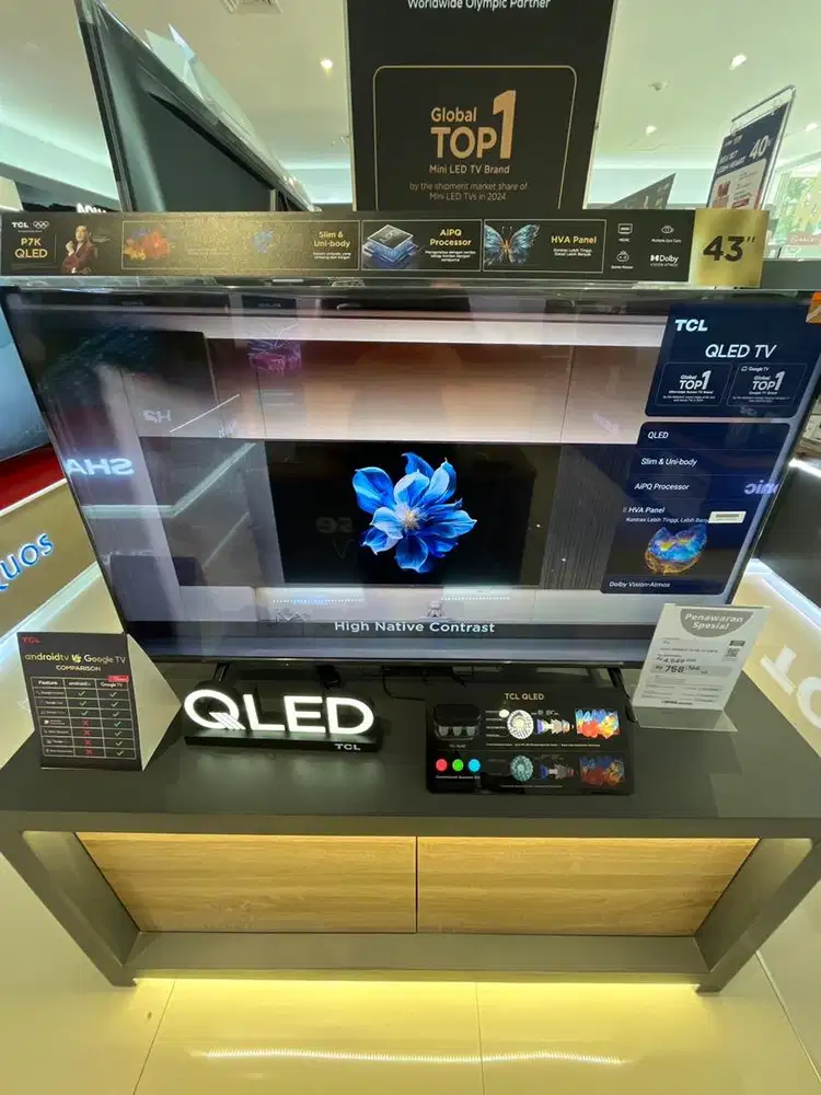 TCL QLED GOOGLE TV 4K 43 Inch