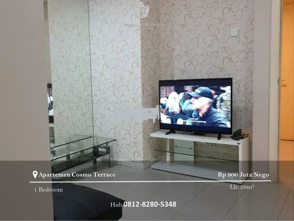 Dijual Apartement Cosmo Terrace 1BR Full Furnished
