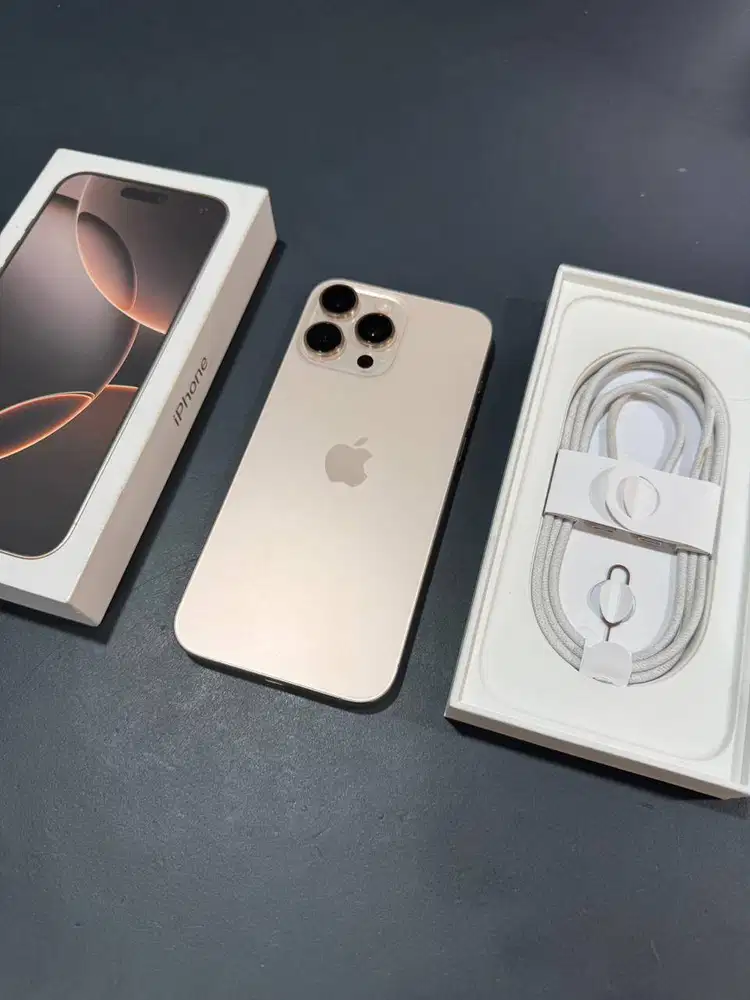 iPhone 16 Pro Max 512gb Dessert Titanium Kondisi mulus 98%