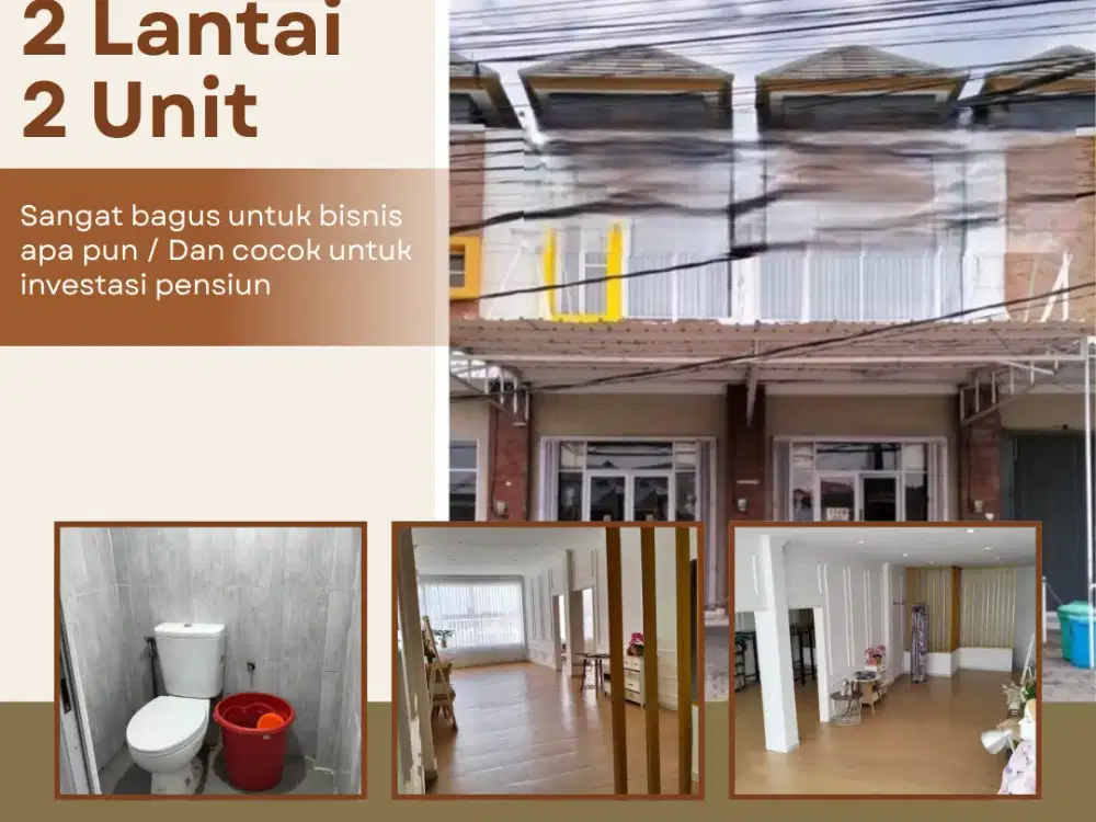 Dijual 2 Ruko 2 Lantai Lokasi Jl Tangkuban Perahu, Kerobokan masih aktif dan siap huni