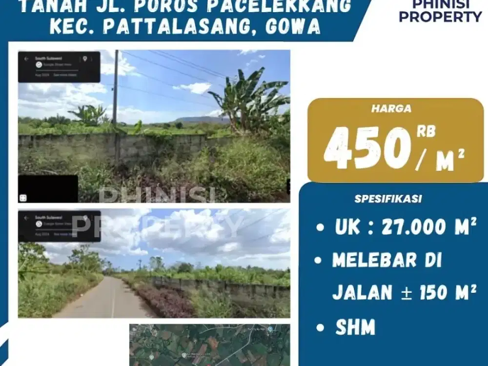 DIJUAL KAVLING MURAH CUMA 450 RIBUAN PERMETER