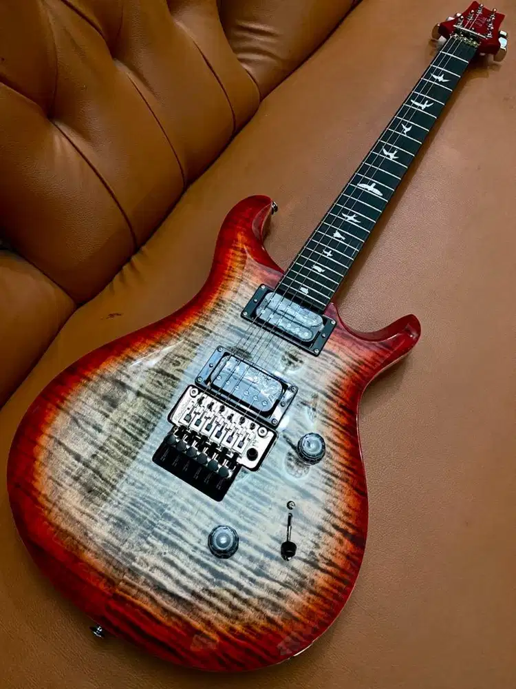 PRS SE Custom 24 Floyd Charcoal Cherry Burst
