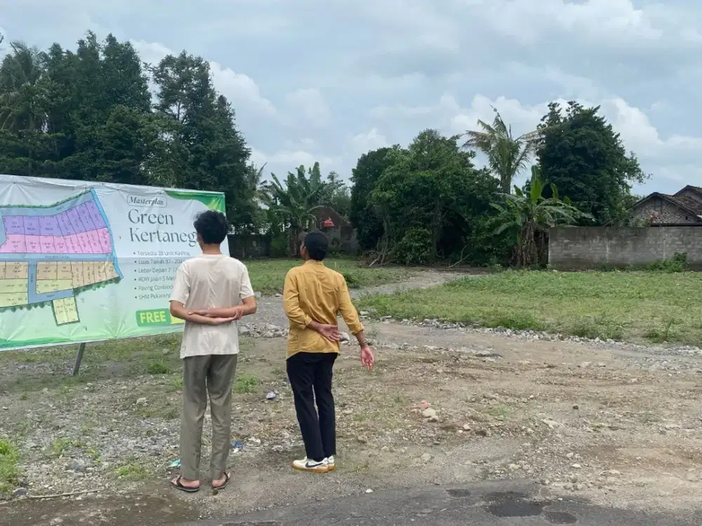 Tanah SHM Pekarangan, Dekat Dawet Ringin Pak Bardi, Lapang View Persawahan Asri