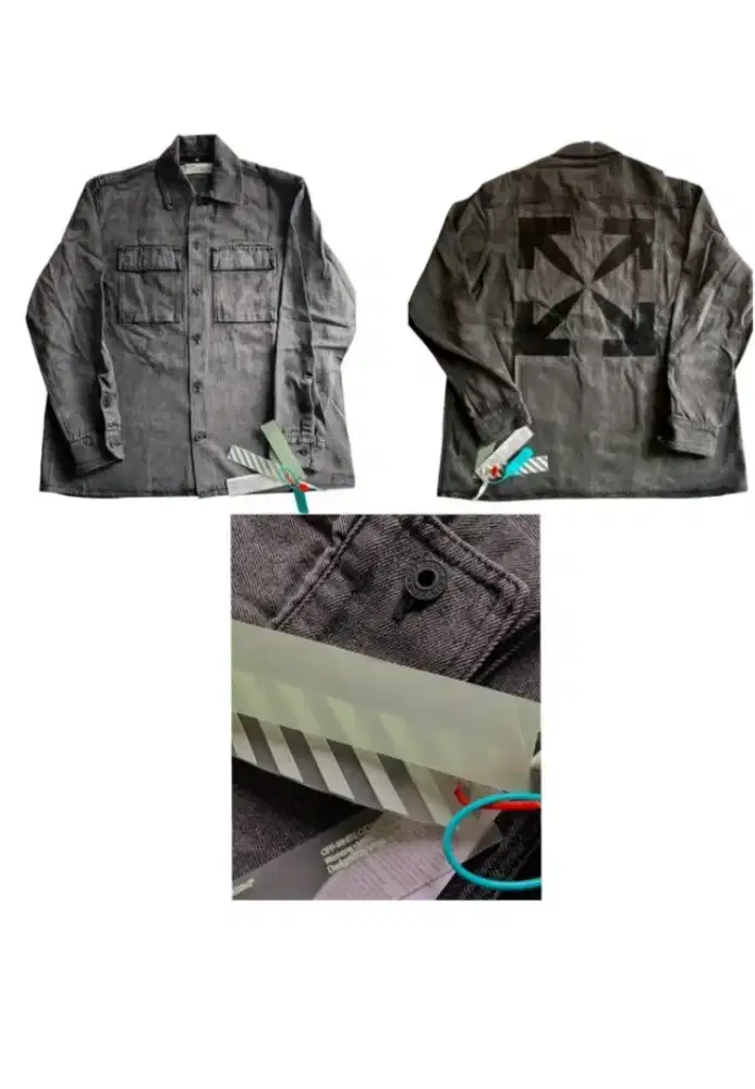 OFF WHITE JAKET BLACK DENIM