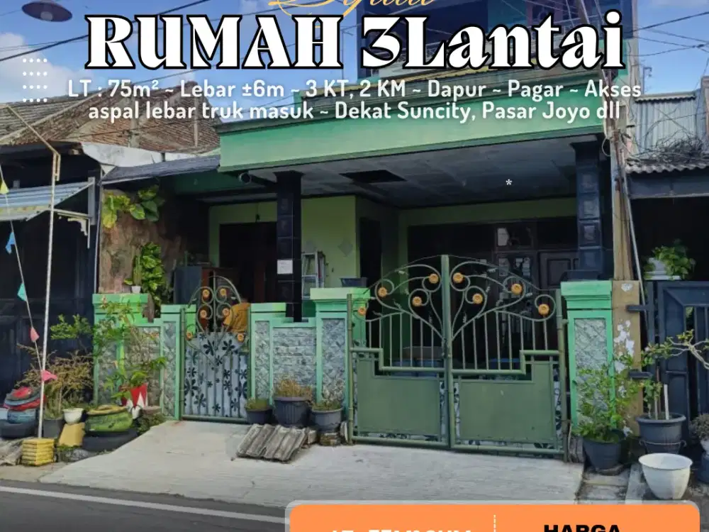 MURAH - Rumah 3lt Siap Huni di Rejomulyo