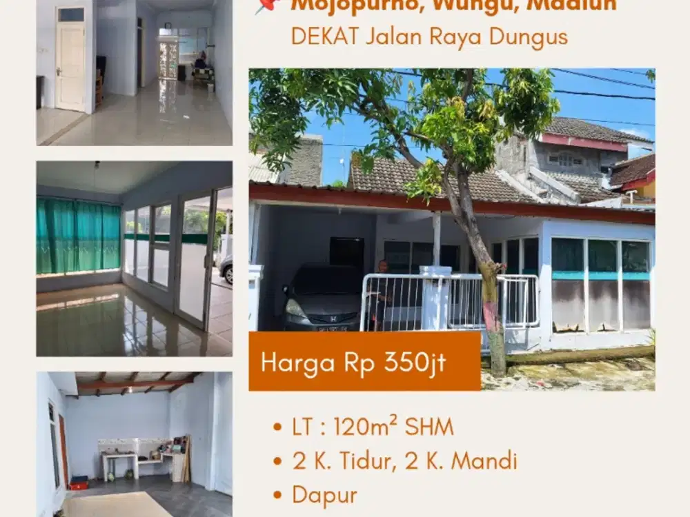 Rumah Siap Huni ex. kantor di Mojopurno dekat jalan raya dungus