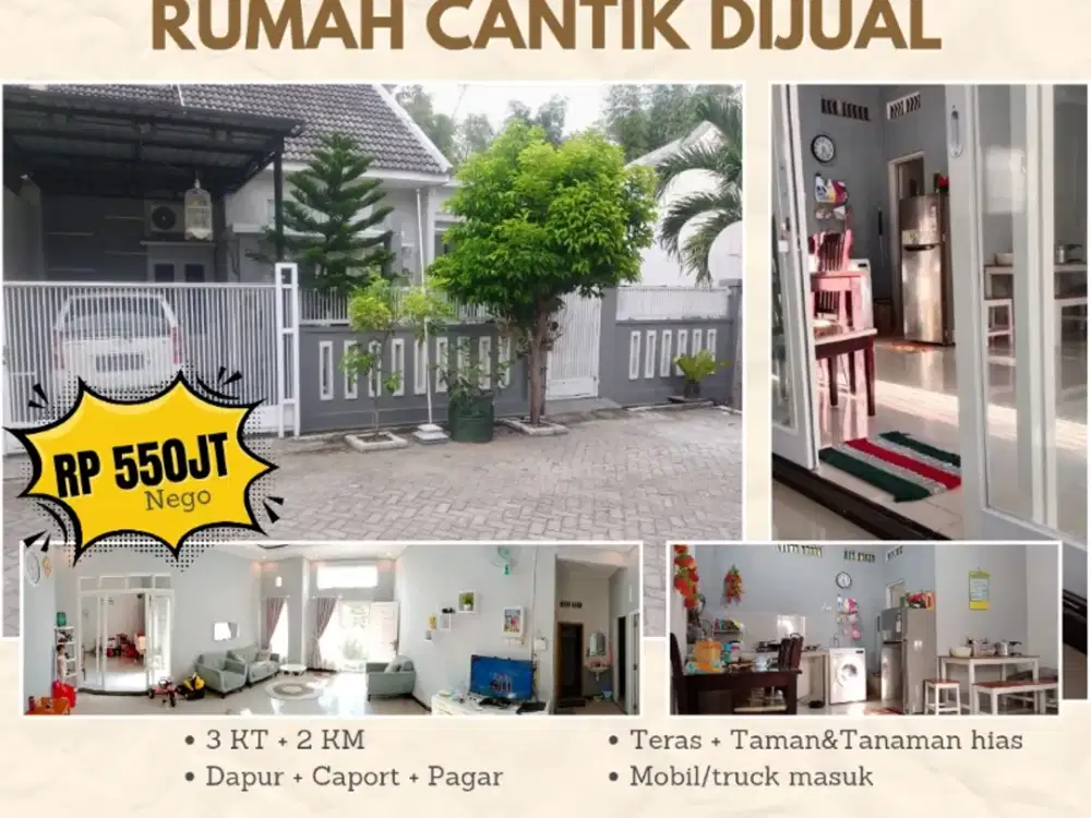 Rumah Cantik Modern Dekat RSUD Sogaten