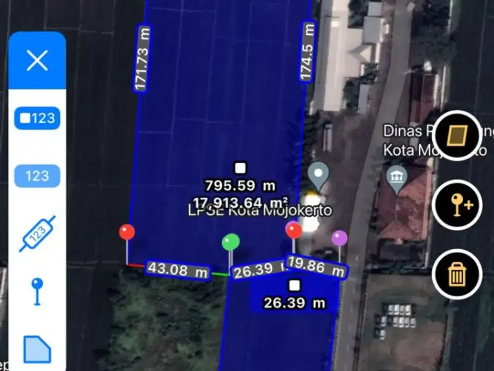Tanah Siap Bisnis Komersial Area ByPass Mojokerto