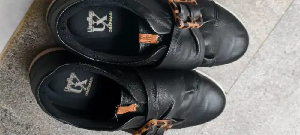 Original Obermain slip on Usaflex size 39 sepatu hitam