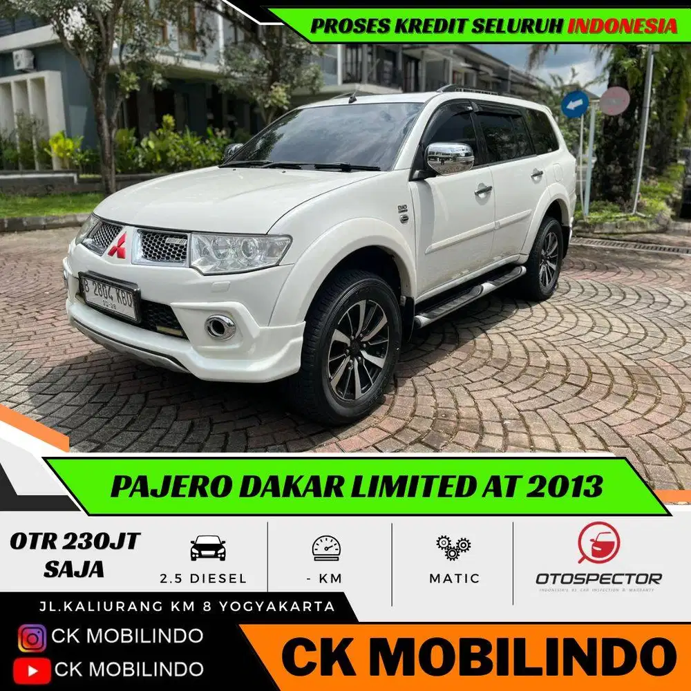 (Dp15jt) Pajero Dakar Limited Diesel Matic 2013 Pajak Baru Bisa Kredit