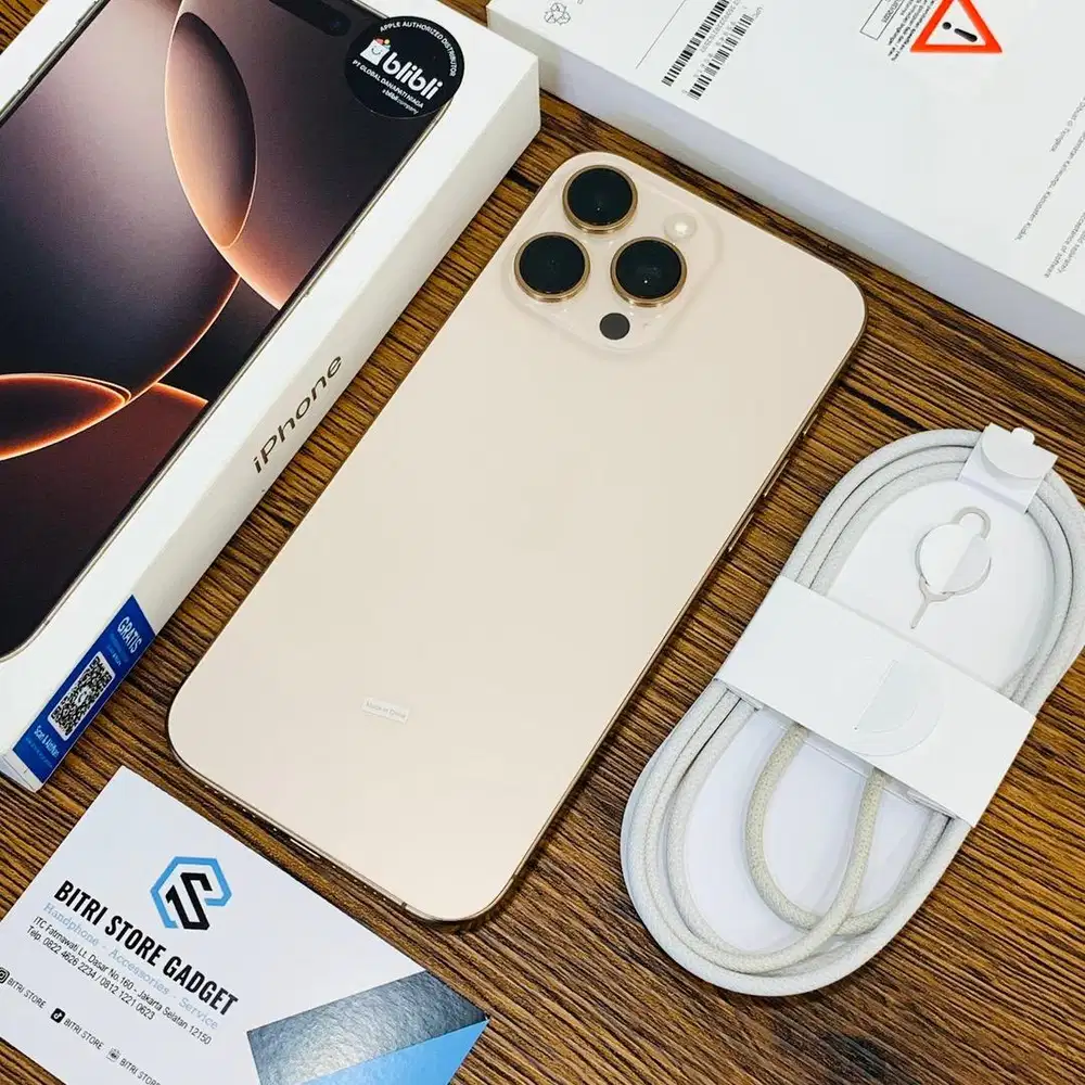 IPHONE 16 PROMAX 256 GB DISERT TITANIUM | 2ND EX IBOX GARANSI Mei 2026