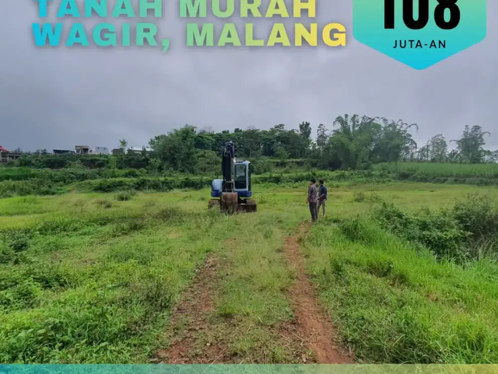 Tanah Kavling di Wagir – Akses Mudah, Harga Mulai 100 Jutaan Aja!
