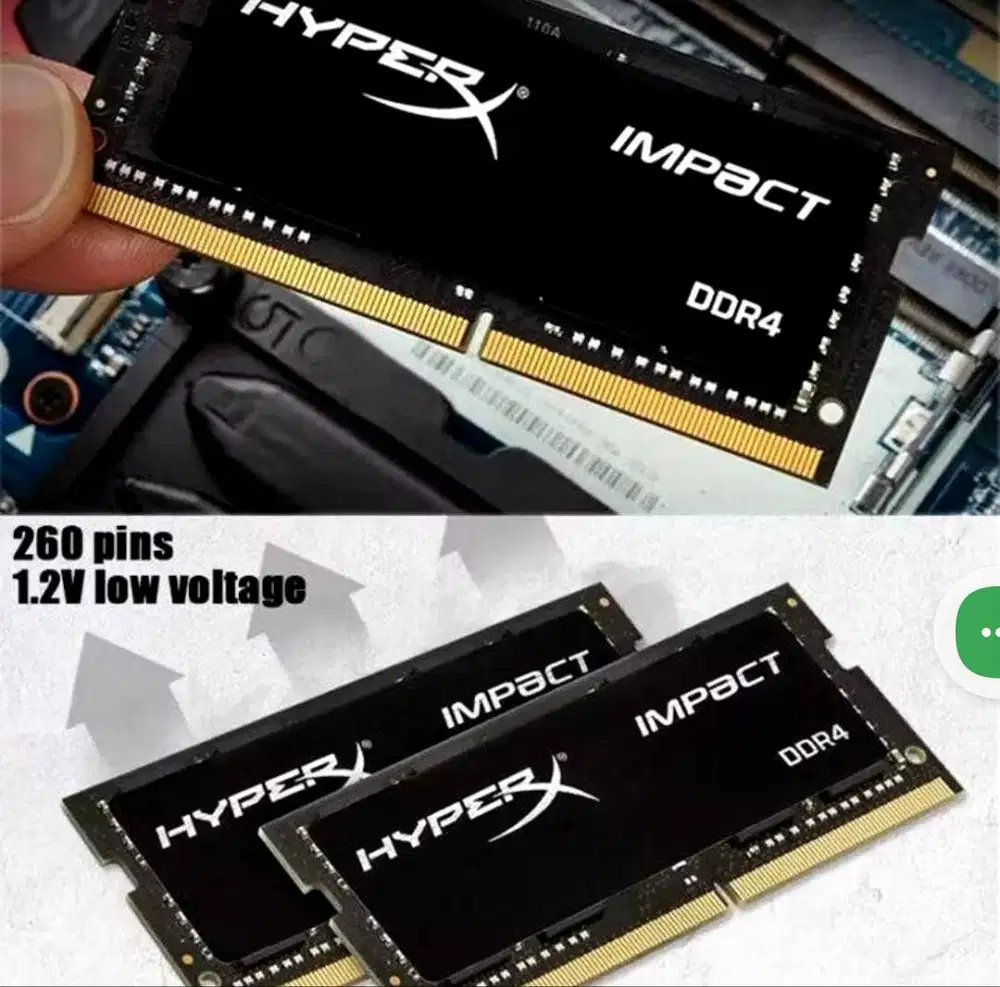 RAM Laptop HyperX DDR4 2400 MHz 8 GB