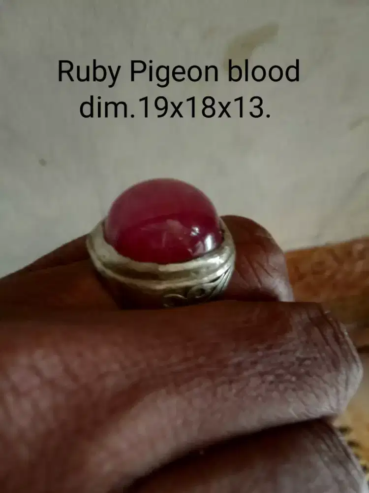 Ruby Pigeon Blood ring Perak.