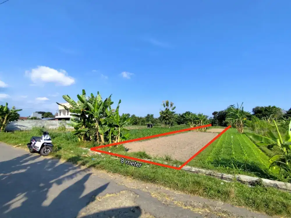 Tanah strategis luas 1249 m2 jl.kebon agung mlati sleman