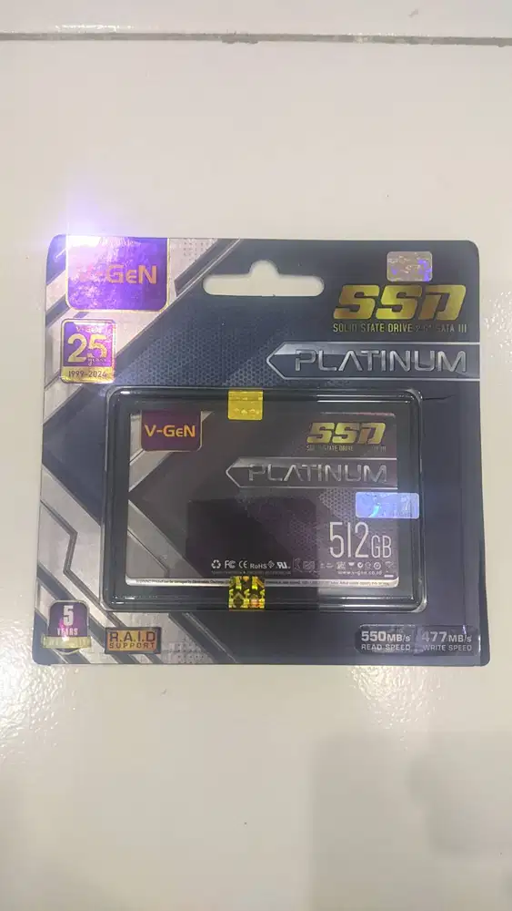 SSD V-Gen Platinum 512 GB Baru , Harga Seken
