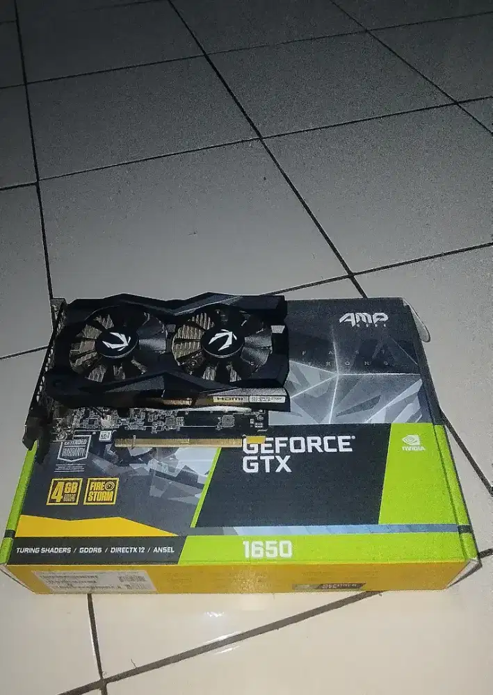 Vga Card Zotac Gtx 1650 4gb ddr6 amp core