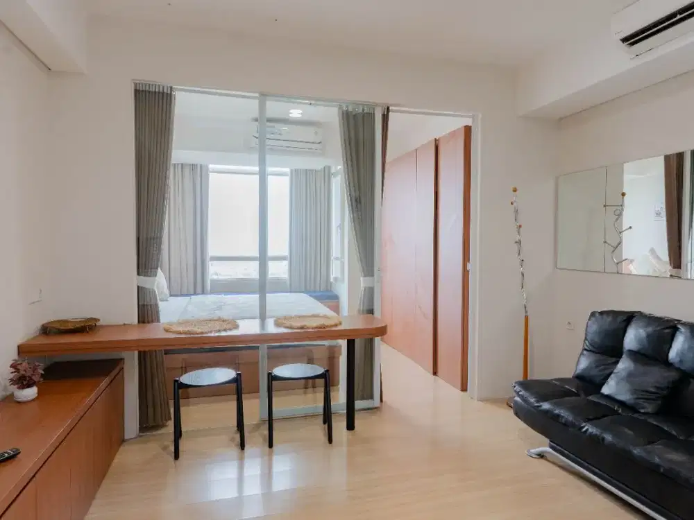 Sewa Apartemen Skandinavia Full Furnished 1 Kamar Tidur Fasilitas Premium Tipe Studio di Kota Tangerang