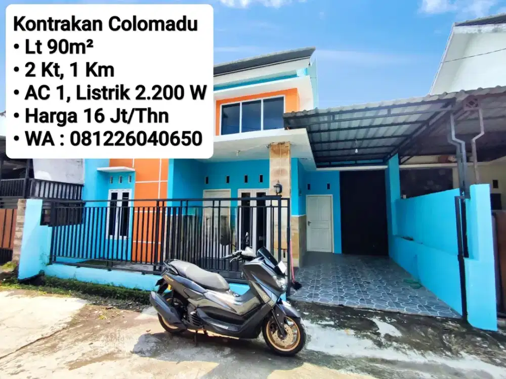 Sewa Rumah Area Colomadu Dekat Fajar Indah, Sumber, Pintu Tol, Manahan